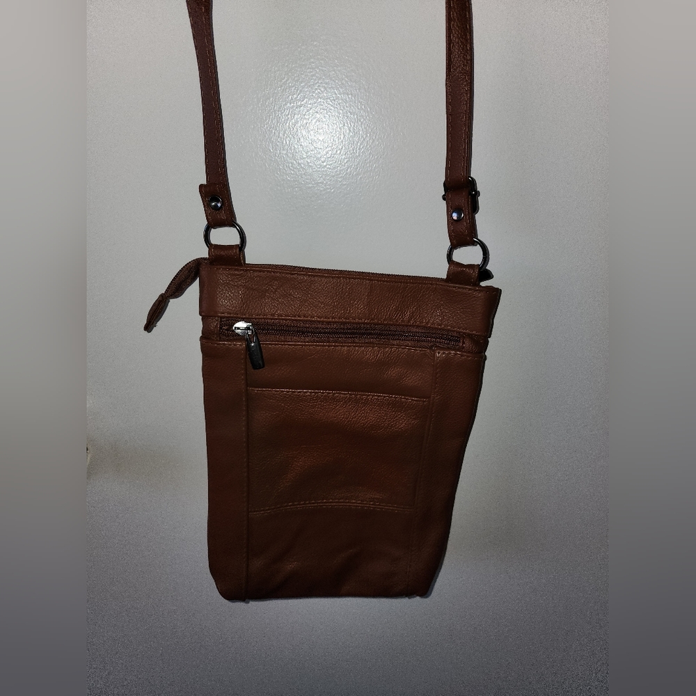 Brown Leather Crossbody